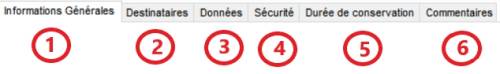  Sous-onglets de chaque traitement 